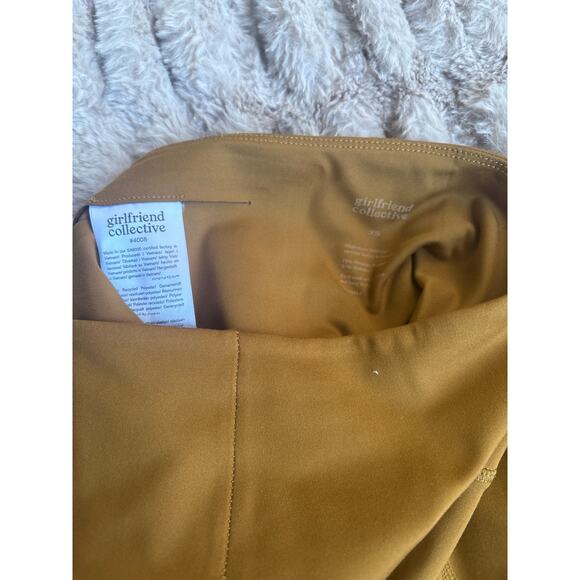Girlfriend Collective Compressive High Rise Leggings Size XS Saddle Golden Brown - Picture 4 of 9